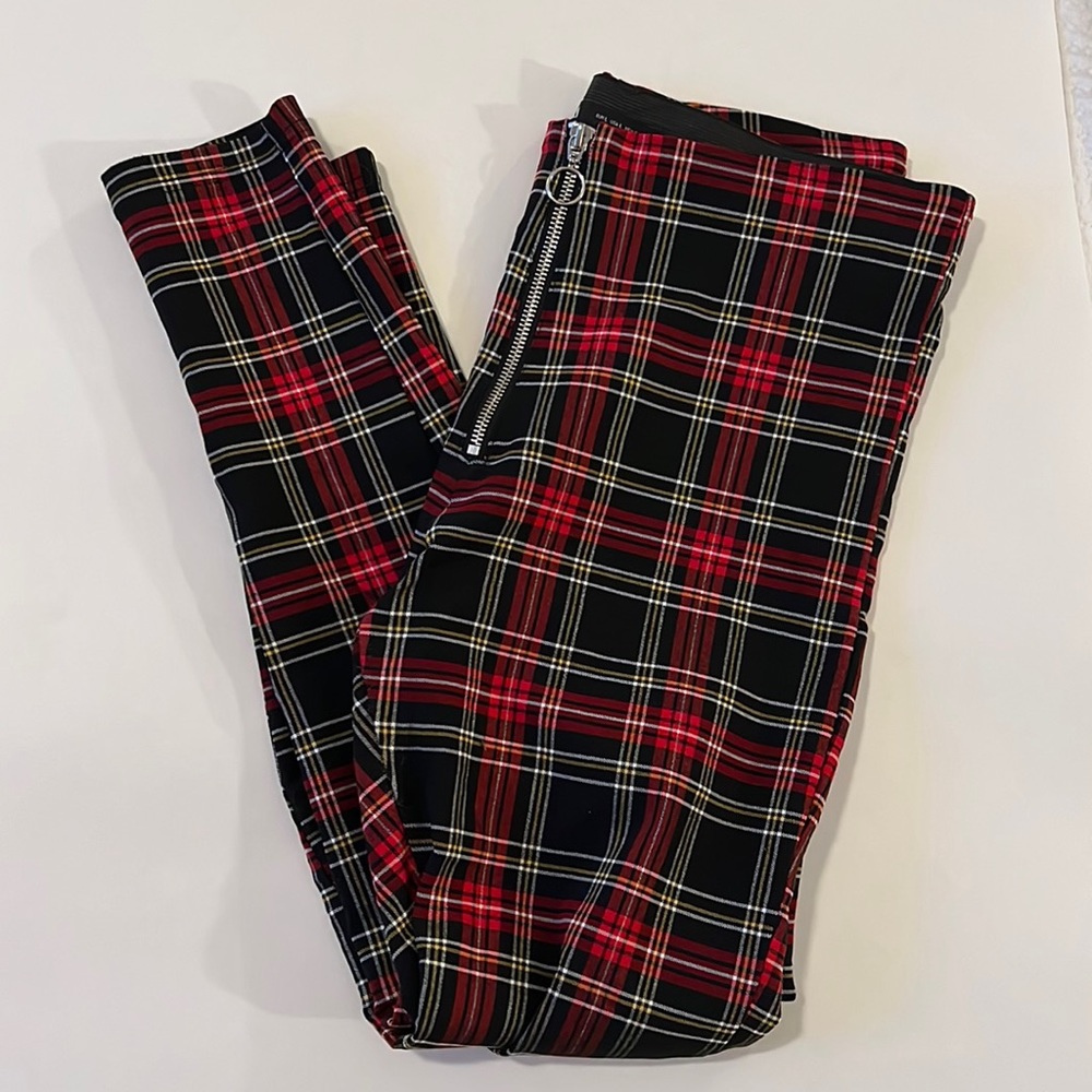 Zara plaid skinny pants